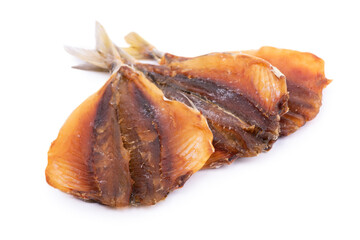 Dried fish isolated