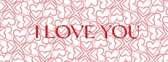 Valentines day background with heart pattern, ideal for vector illustration, Wallpaper, flyers, postcards, web template, invitation, posters, brochure, banners.