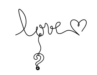 Calligraphic inscription of word 