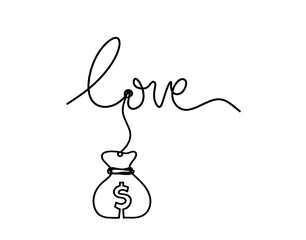 Calligraphic inscription of word 