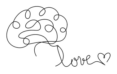 Calligraphic inscription of word 