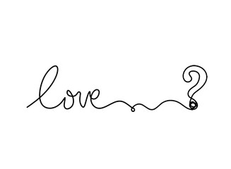 Calligraphic inscription of word 