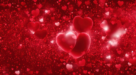 Valentine's Day Retro Background Textures - Insanely Detailed 3D Red Heart background