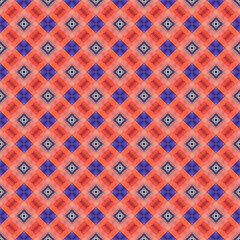 Abstract geometric flower design. Repeated seamless pattern for textile, wallpaper, wrapping paper, prints, surface design, inlay, parquet, web background or another accent etc