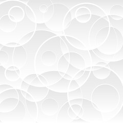 Light background with circles and gradient. Abstract vector pattern