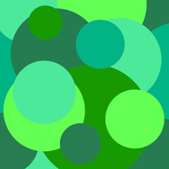 Green background with circles