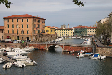 Harbour in Livorno, Toscana, Italy