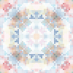 Mediterranean mosaic seamless pattern design.