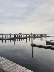 Naklejka premium pier on the beach
