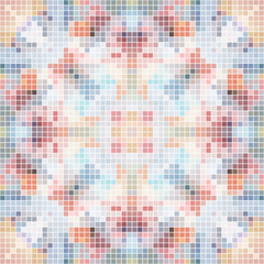 Mediterranean mosaic seamless pattern design.