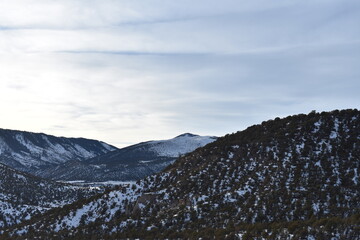 Snow Covered Colorado Mountain Landscape