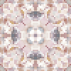 Mediterranean mosaic seamless pattern design.