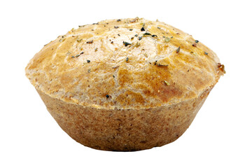 Empada Brazilian snack. pie with chicken, wholemeal flour