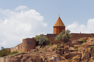 Khor Virap Monastery, an Armenian ancient monastery at the foot of Mount Ararat.