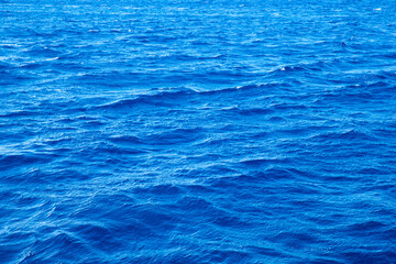 blue background of sea water