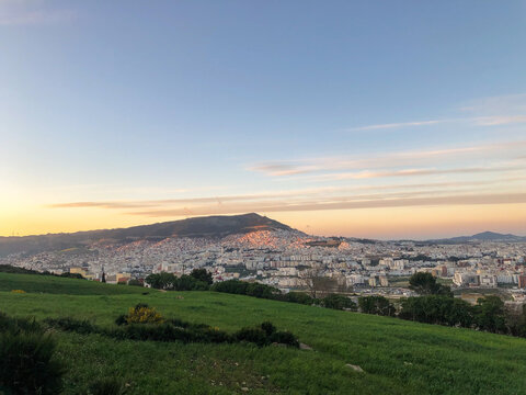 Landscape of a city in northern Morocco