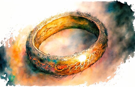 One of the Lord of the Rings rings. Generative AI