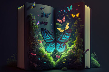 a illustration o f a fairy tale book
