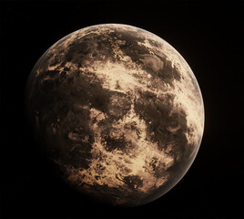 Planet, space, 3d illustration, 3d rendering