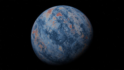 Planet, space, 3d illustration, 3d rendering