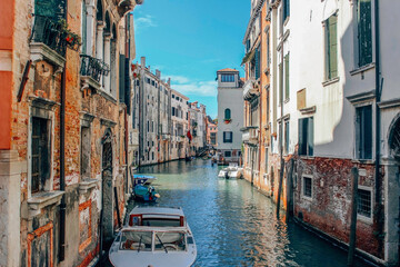 Obraz na płótnie Canvas Gand Canal Venice, gondola, Italy
