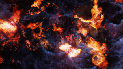 Nebula, 3D illustration, 3D rendering