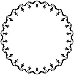 vector frames black on a white background