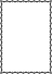vector frames black on a white background