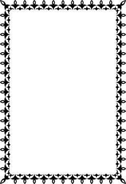 vector frames black on a white background