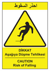 multi language danger sign construction sight safety 