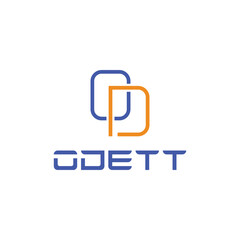 Letter OD monogram logo, Creative text initials and icon logo design