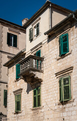 Ancient Building Facade, Kotor, Montenegro