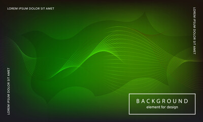 Fototapeta premium Abstract background. Wave element for design poster. Digital frequency track equalizer. Stylized line art. Colorful shiny wave lines created using blend tool. Curved wavy line smooth stripe. Vector.