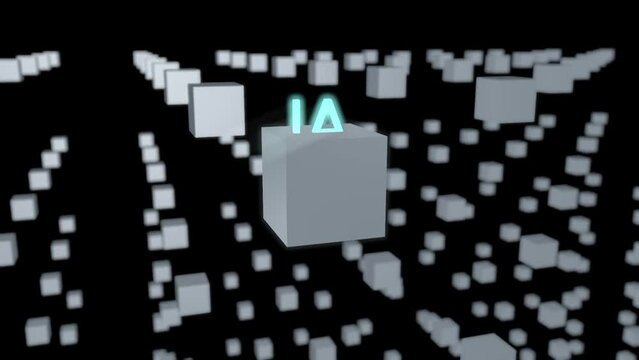 Animaci&oacute;n del concepto de la Inteligencia artificial 