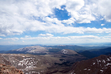 mountain landscape with sky and clouds Colorado