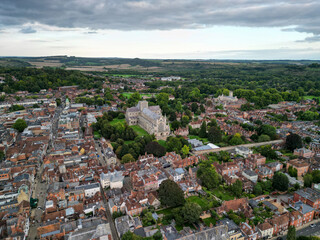 Winchester aerial view shot with Mini 3 pro