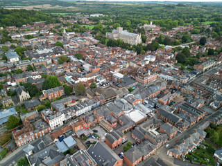 Fototapeta premium Winchester aerial view shot with Mini 3 pro
