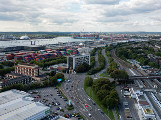 Southampton Police Station Road, Aerial shot with Mini 3 Pro