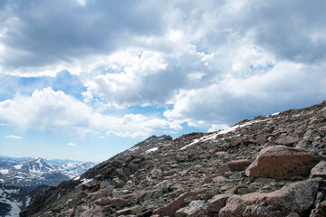 mountain landscape with sky and clouds Colorado
