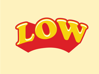 low word logo Percent down line