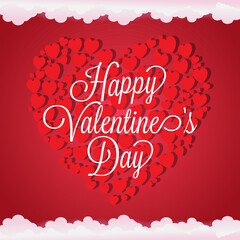 Valentine's day background or happy valentine day  template