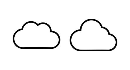 Cloud icon vector illustration. cloud sign and symbol