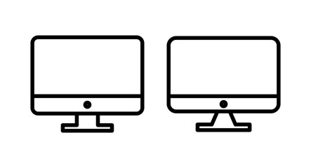 Computer icon vector illustration. computer monitor sign and symbol