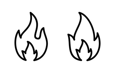 Fire icon vector illustration. fire sign and symbol