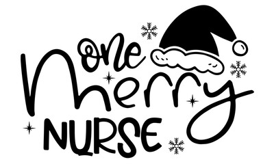 Merry Nurse SVG PNG, Christmas Nurse Svg, Santa's Favorite Nurse Svg, Nurse Christmas Png, Nurse Christmas Jumper Svg, One Merry Nurse Svg
