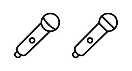 Microphone icon vector illustration. karaoke sign and symbol