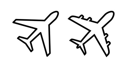 Plane icon vector illustration. Airplane sign and symbol. Flight transport symbol. Travel sign. aeroplane