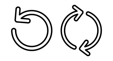Refresh icon vector illustration. Reload sign and symbol. Update icon.