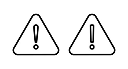 Exclamation danger sign illustration. attention sign and symbol. Hazard warning attention sign