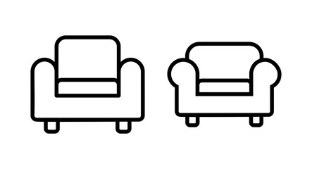 Sofa icon vector illustration. sofa sign and symbol. furniture icon